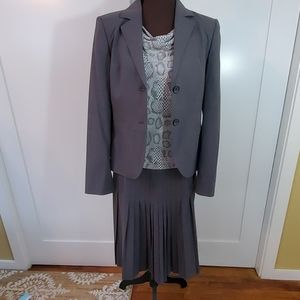Calvin Klein 3 piece gray suit